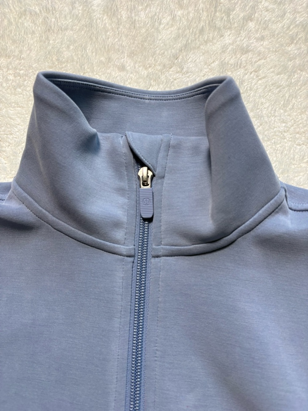 Lululemon Peloton Brushed Softstreme Half-Zip Pullover- Blue Willow - Picture 4 of 6